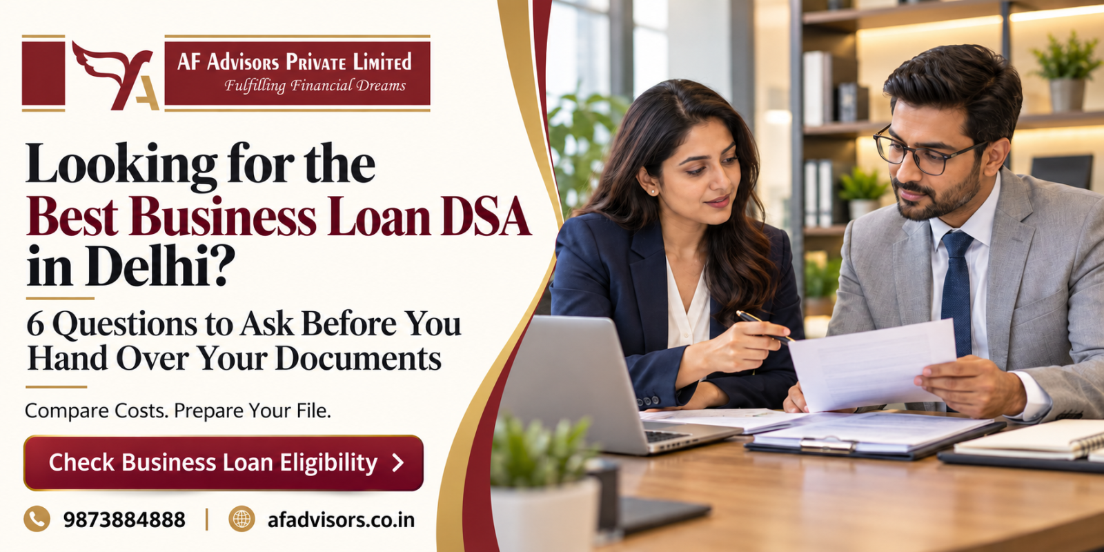 Best Business Loan DSA in Delhi – AF Advisors