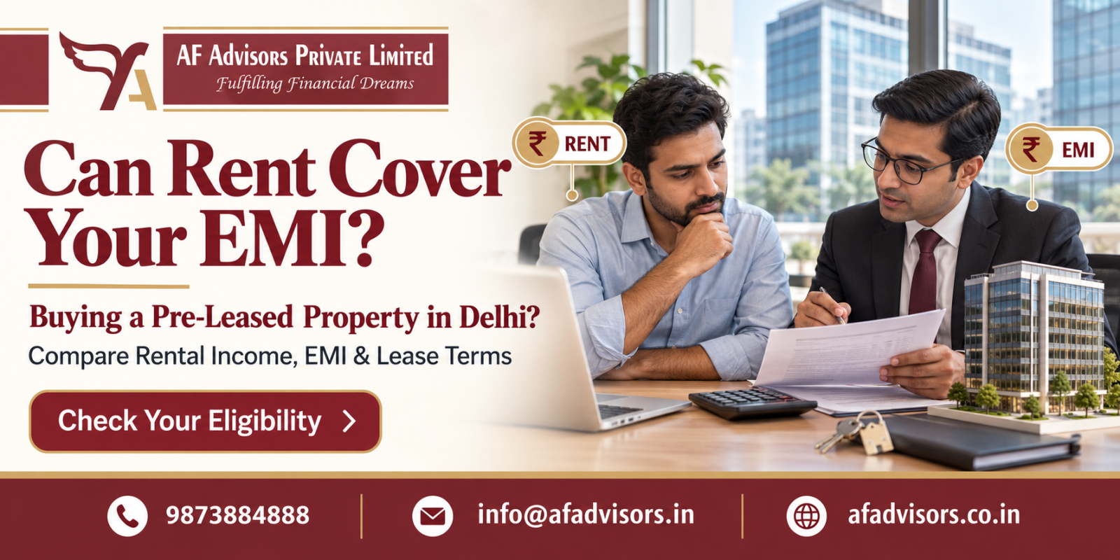 Can Rent Cover Your EMI? How a Commercial Mortgage Loan Consultant in Delhi Checks a Pre-Leased Property