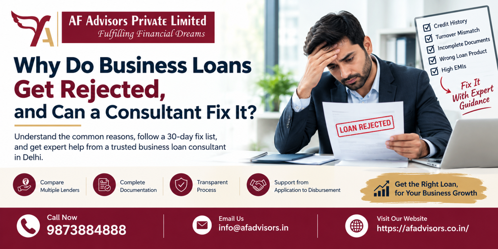 Why Do Business Loans Get Rejected, and Can a Consultant Fix It?
