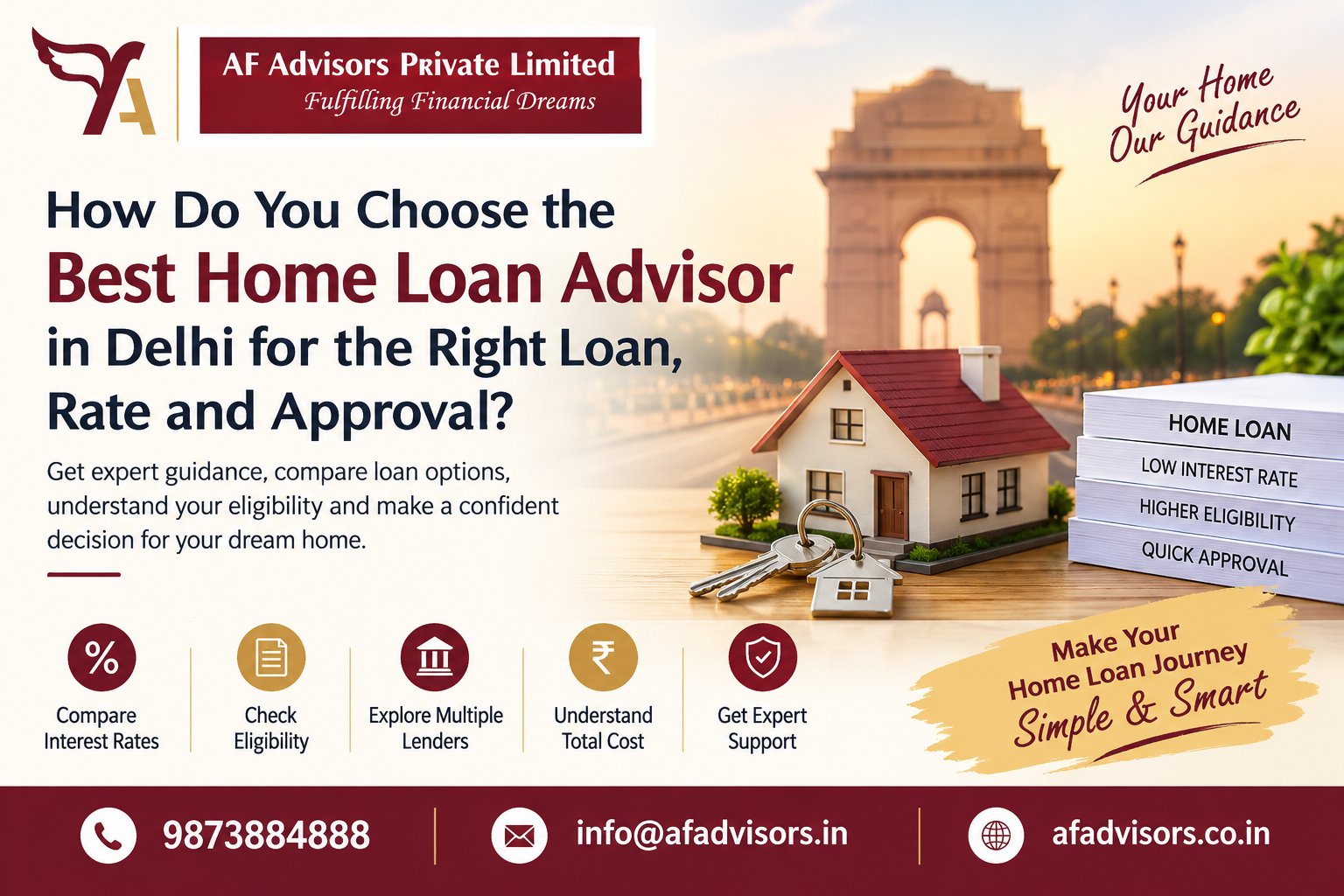 how Do you choose tha best home loan advisor in delhi for tha right loan rate and aproval