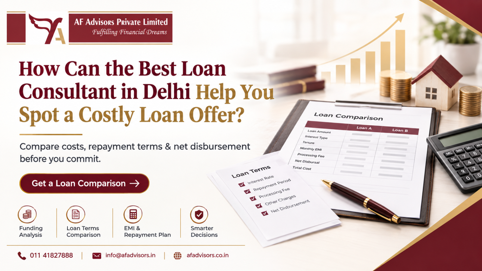 Best Loan Consultant in Delhi – AF Advisors loan comparison and financial guidance