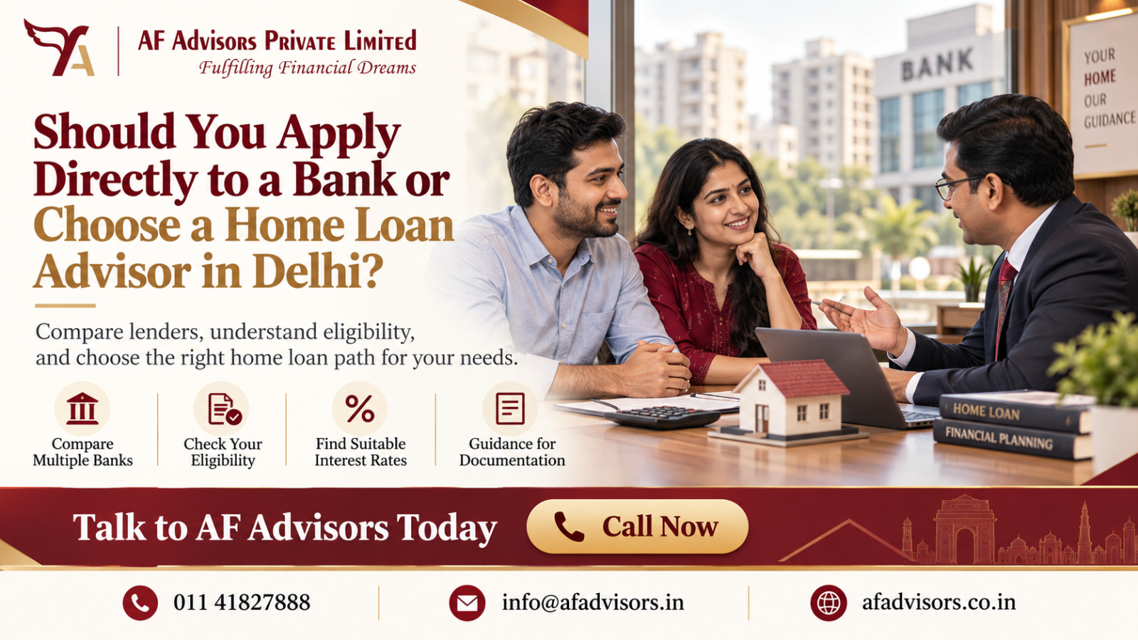 Best home loan advisor in Delhi helping borrowers compare bank home loan options